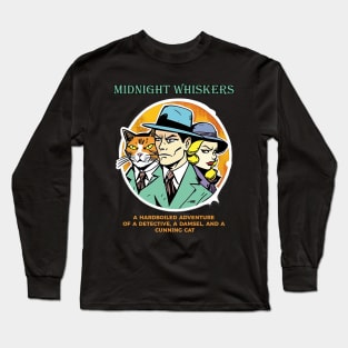 Midnight Whiskers Detective Long Sleeve T-Shirt